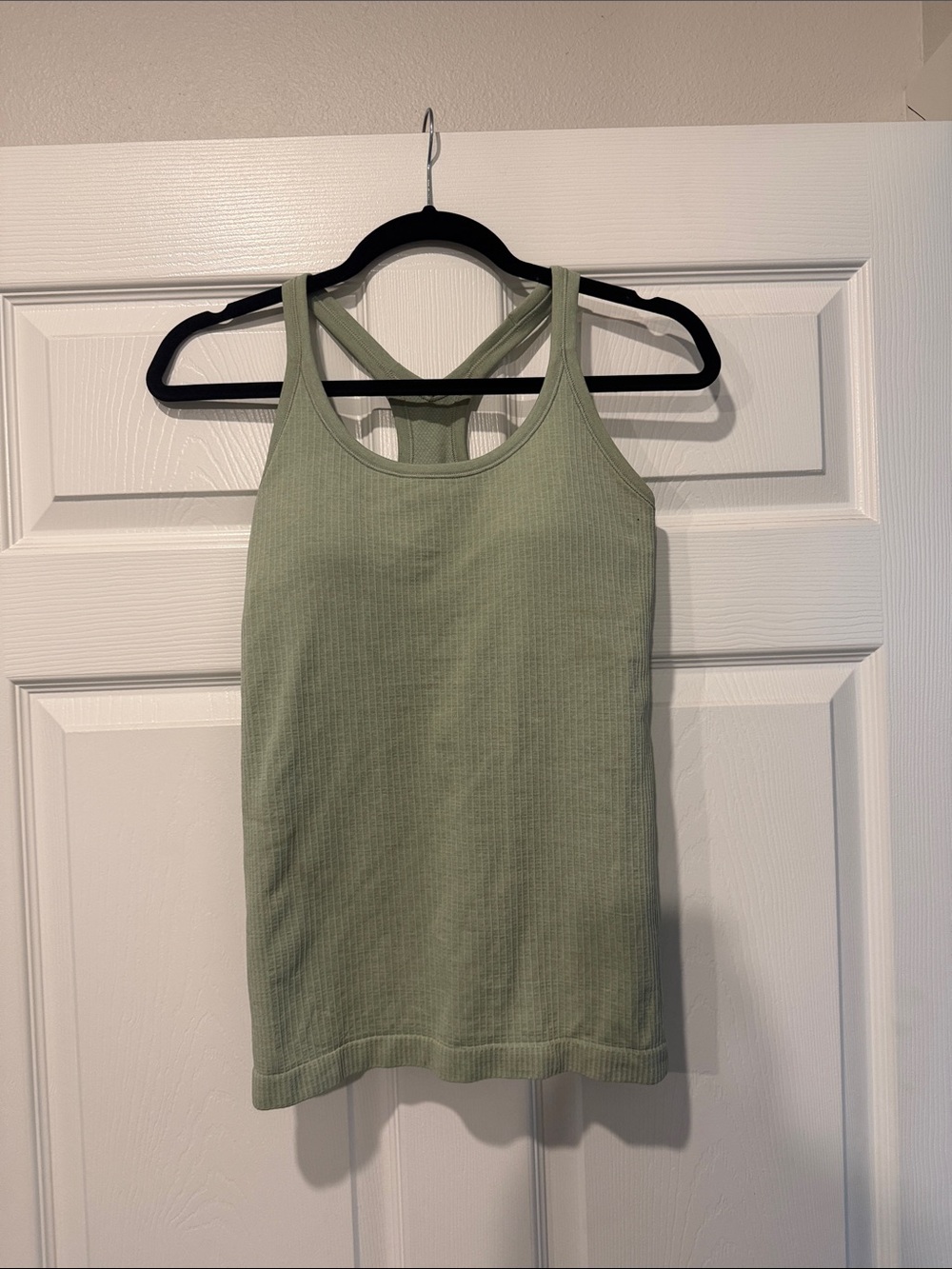 lululemon athletica Sage Green Ribbed Racerback Tank